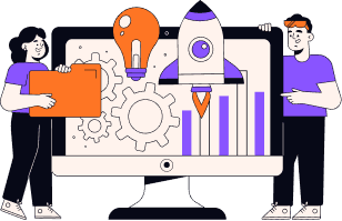 Packaging and product launch illustration